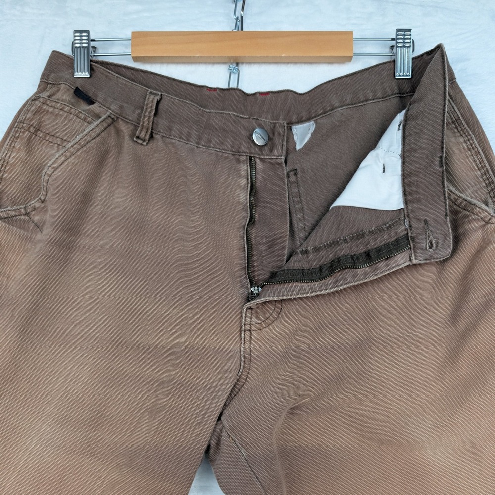 Craftsman‎ Carpenter Pants Men's 30x29 Brown Sun Faded Canvas Straight Workwear